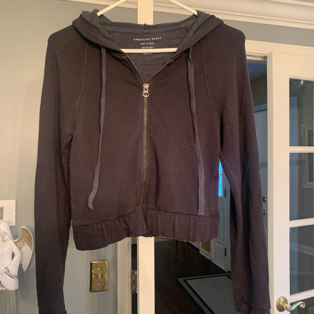 American Eagle Cropped Hoodie